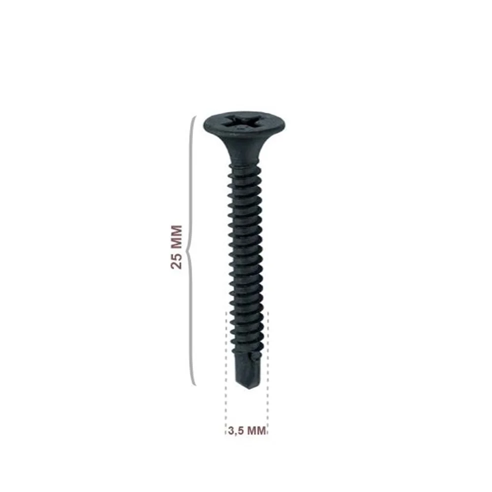 Alçıpan Vidası Matkap Uçlu 3.5x35