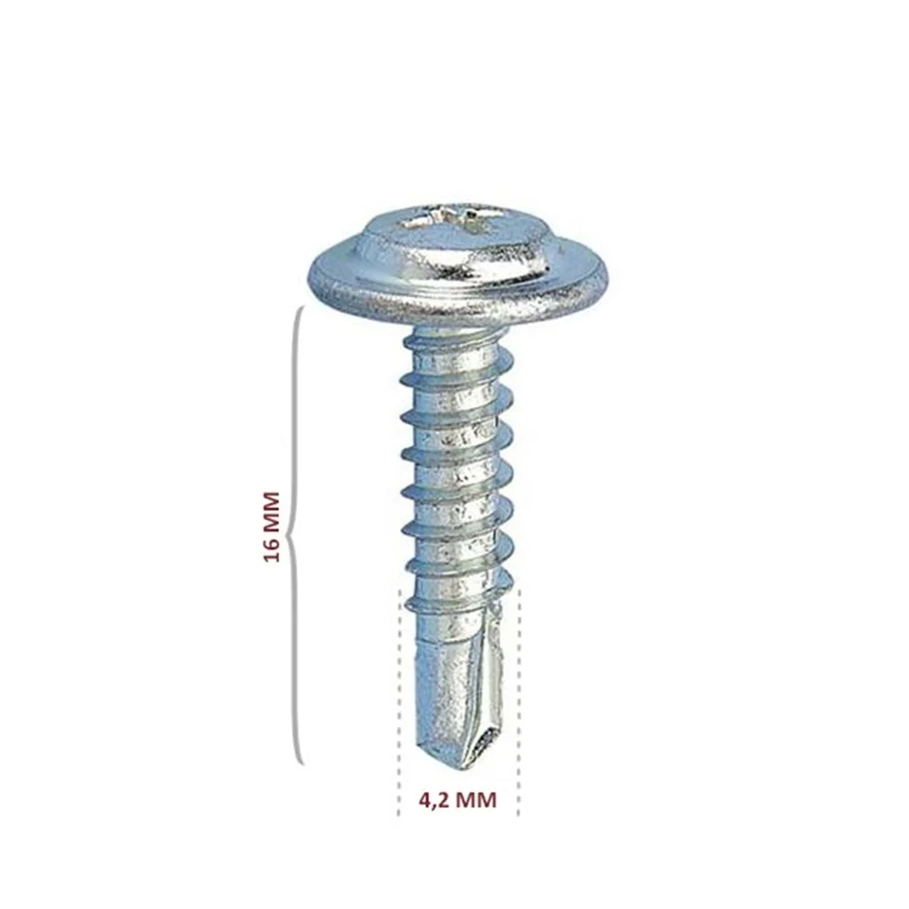 Pul Başlı Matkap Uçlu Vida RYSB 4.2x16