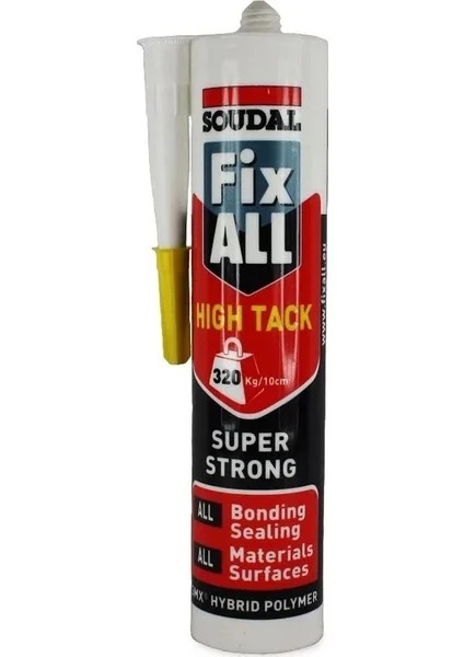 Soudal Fix All High Tack Korniş Yapıştırıcı Montaj Silikonu Beyaz