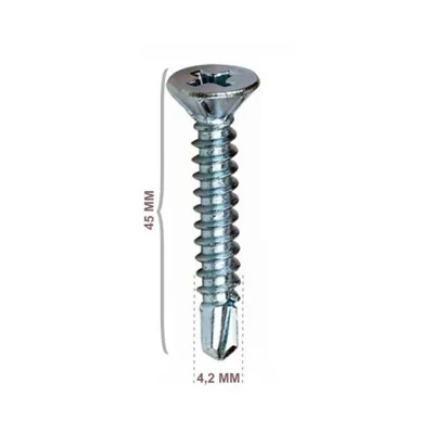 YHB Matkap Uçlu Vida 4.2x45